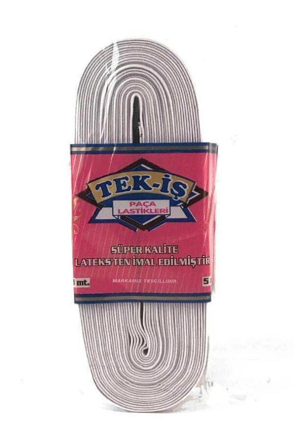 Yassı Bel Lastiği 5 Cm ( 1 Metre )