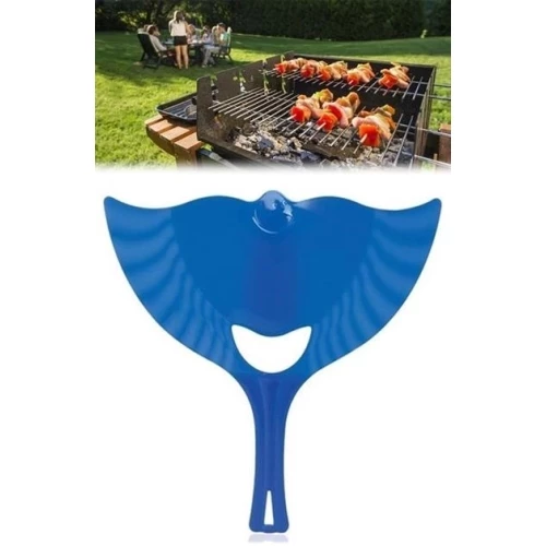 BİZAHMETGELSİN® Ergonomik Plastik Renkli Barbekü Mangal Yakma Yelleme Yelpazesi