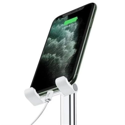 BİZAHMETGELSİN® Pembe Aynalı Cep Telefonu Sabitleyici Stand Katlanabilir Ayarlanabilir Telefon Standı - Resim 4