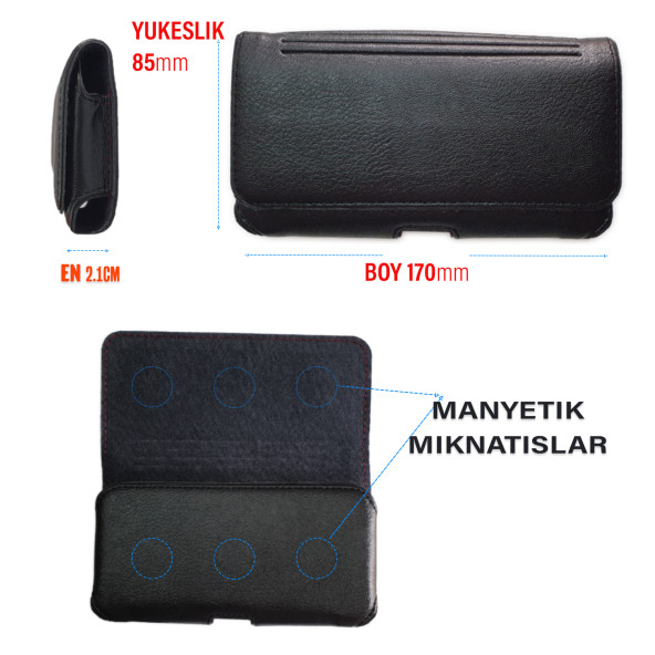 Samsung Galaxy M52 5G Kemer Kılıf  Yan 17cm - 5
