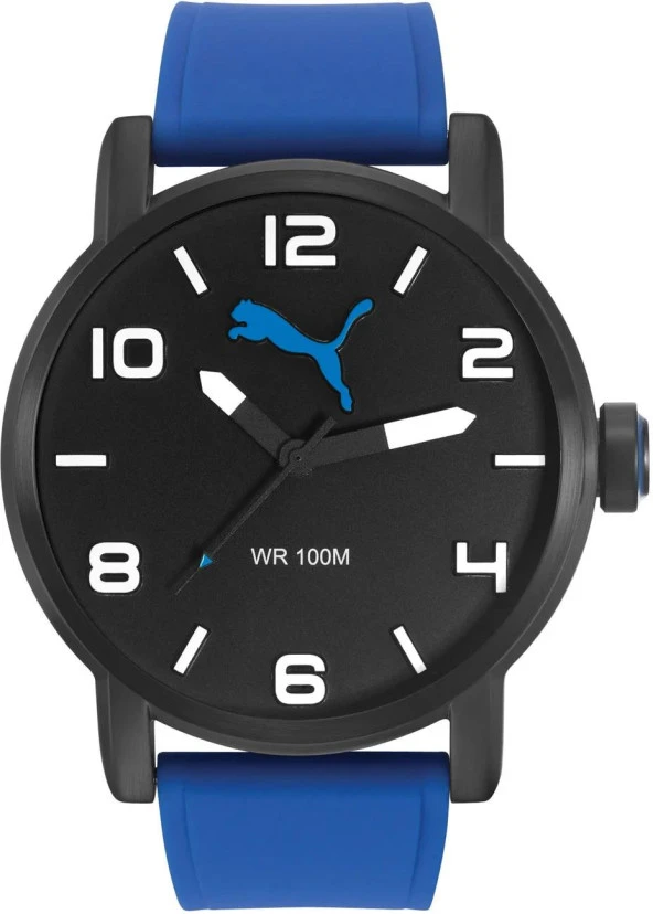 Puma PU104141003 Mavi Orijinal Silikon Saat Kordonu - Resim 3