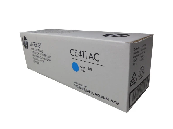 Hp CE411AC (305A) Kutusu Hasarlı Mavi Orjinal Toner
