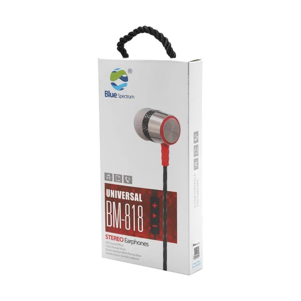 Blue Spectrum BM-818 Mikrofonlu Kulak İçi Kulaklık - 5