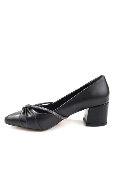 Ceylan 3561 Kadın 5 cm Topuklu Taşlı Günlük Ayakkabı - Resim 2