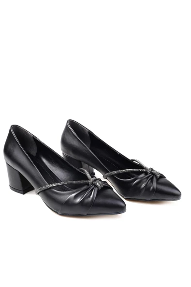 Ceylan 3561 Kadın 5 cm Topuklu Taşlı Günlük Ayakkabı - Resim 3