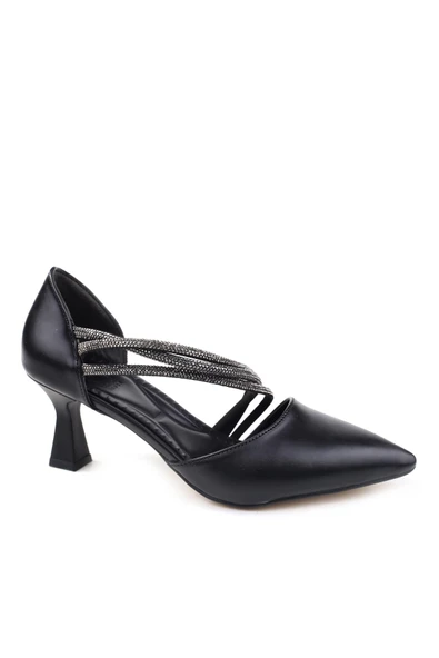 Ceylan 3559 Kadın 6 Cm Topuklu Taşlı Stiletto Ayakkabı ürün görseli 1