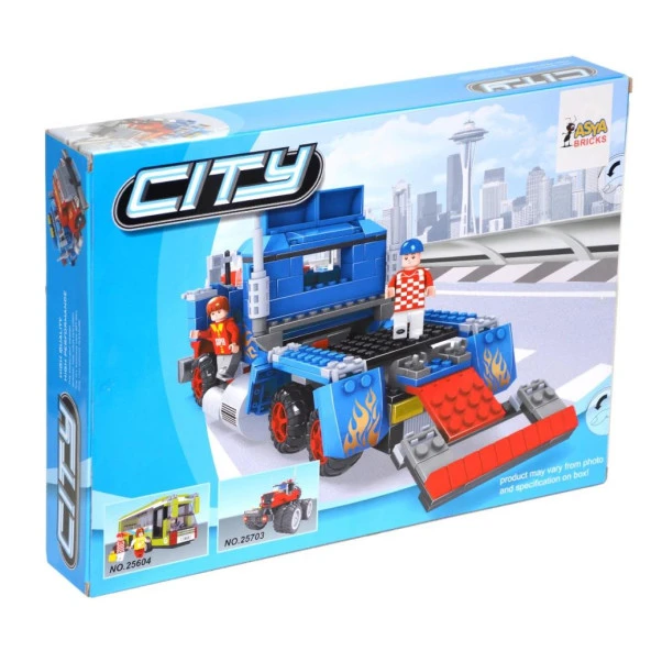 0131-25706 Asya Bricks City Set / 449 parça - 2
