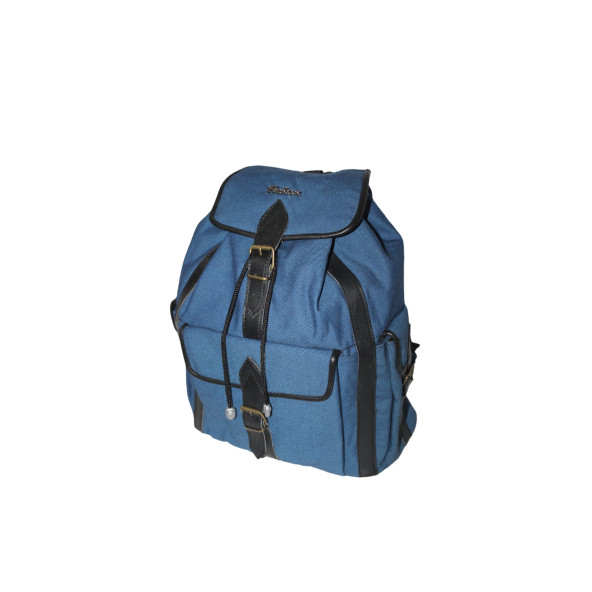 Mebes Sırt Çantası Denim Kumaş Mavi renk  3 Cep 3cepkotmavi003 - 7