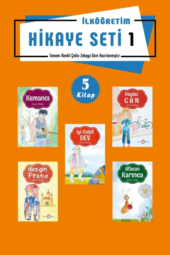 Ilköğretim Hikaye Seti 1 - 5 Kitap - Afacan Dilekçi 9786054813346