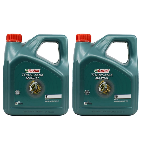 Castrol Manual 90 3 Lt Şanzıman ve Diferansiyel Yağı (2 Adet)