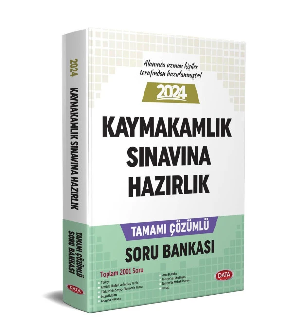 Data Yayınları 2024 Kaymakamlık Sınavına Hazırlık Soru Bankası