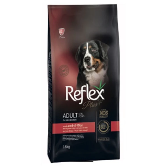 Reflex Plus Kuzu Etli ve Prinçli Büyük Irk Yetişkin Köpek Maması 18 KG