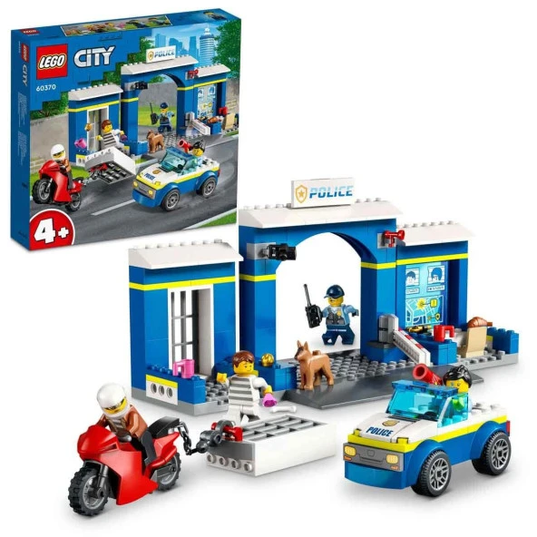 LEGO City Polis Merkezi Takibi Çocuklar Için Oyuncak Yapım Seti (172 Parça)