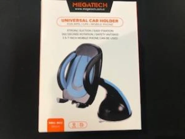 Megatech MKC-B02 Mavi Vakumlu Araç Tutucu