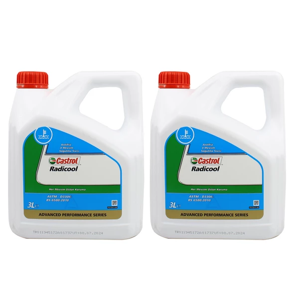 Castrol Radicool Konsantre Antifriz 3 Lt Korozyon Önleyici (2 Adet)