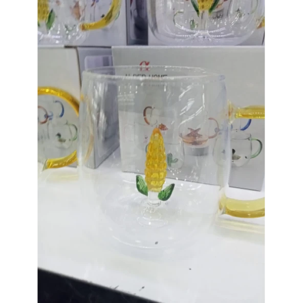3D Mısır Figürlü Kupa Bardak - 1