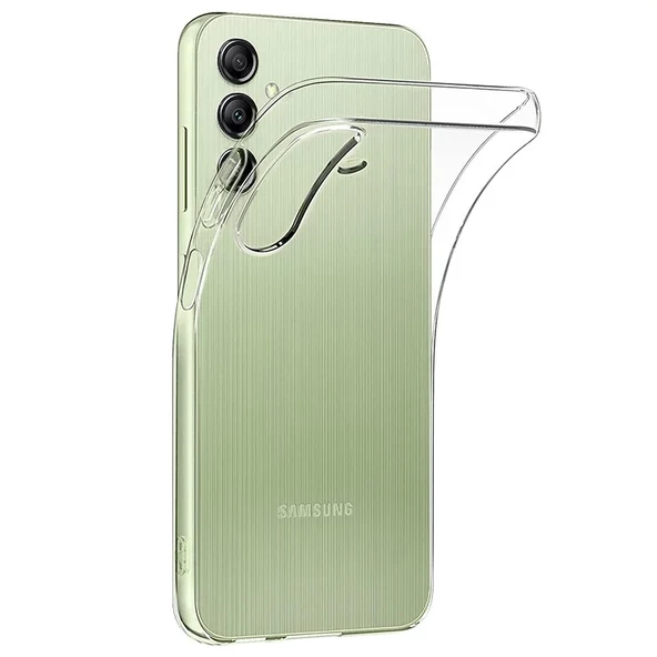 Samsung Galaxy A55 5G Kılıf Şeffaf Silikon Hibrit Case Kapak - Resim 2