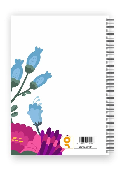 Çiçek Bahçesi Günlük Planlayıcı Defter  - Ders Çalışma Planlayıcı Defteri - Planlama Defteri - 5