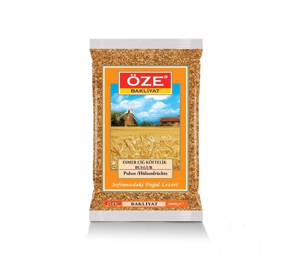 Öze Bulgur Çiğ Köftelik Esmer 1000  Gr