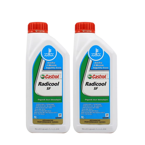 Castrol Radicool SF Konsantre Kırmızı Antifriz 1 Lt (2 Adet)