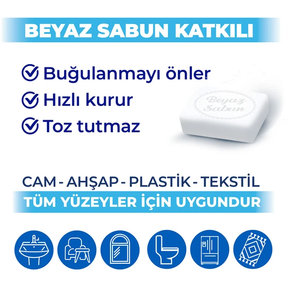 Bingo Pratik Yüzey Temizlik Havlusu 2 Beyaz Sabun + 1 Lavanta (288 Yaprak) - 5