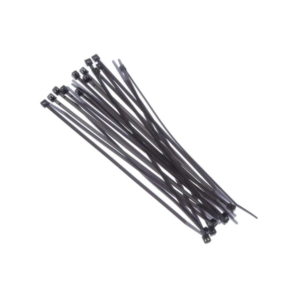 Kablo Bağı klips Cırt Kelepçe 4.8x300 mm SİYAH 1 Paket (100 adet) ürün görseli