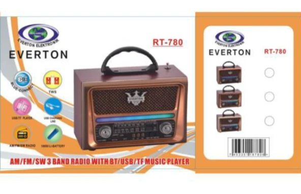 Everton RT-780  Bluetooth-USB-SD-FM Nostaljik Radyo