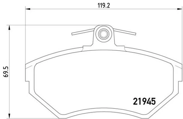 FREN BALATASI ÖN-FISSIZ AFT-1Y POLO CLASSIC - CADDY 2 1.6-1.9 TDI   6N0698151A