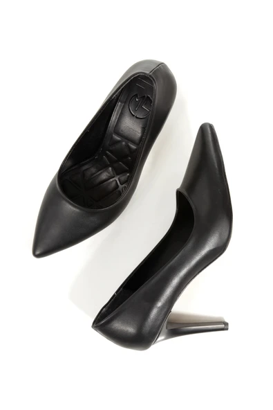 Siyah Stiletto Topuklu Kadın Ayakkabı - Anger - 3