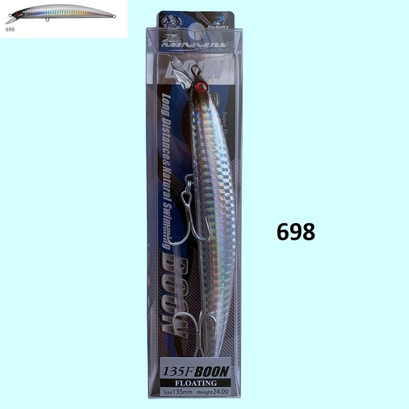 Zipbaits Minnow Boon 135F Rolling Wobbling 24gr Maket Yem - 8