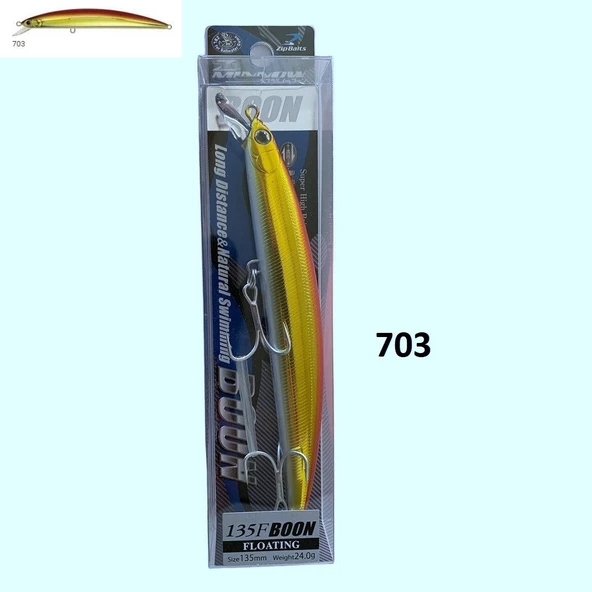 Zipbaits Minnow Boon 135F Rolling Wobbling 24gr Maket Yem - 9