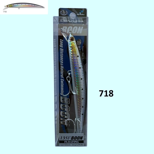 Zipbaits Minnow Boon 135F Rolling Wobbling 24gr Maket Yem - 11