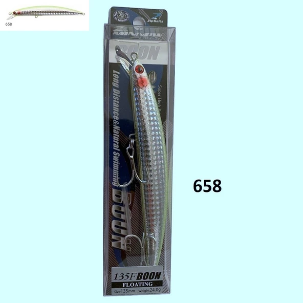 Zipbaits Minnow Boon 135F Rolling Wobbling 24gr Maket Yem - 6