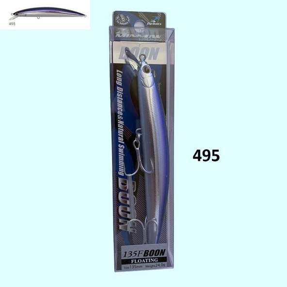 Zipbaits Minnow Boon 135F Rolling Wobbling 24gr Maket Yem - 3