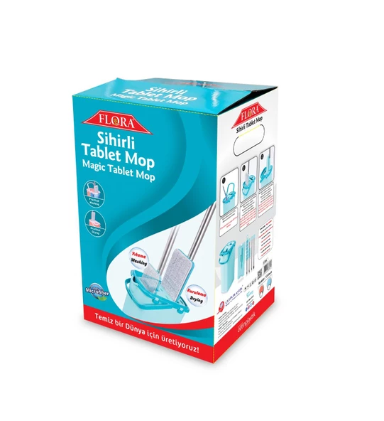 Flora F0394 Sihirli Tablet Mop Kova Seti Yeni Nesil Temizlik - 5