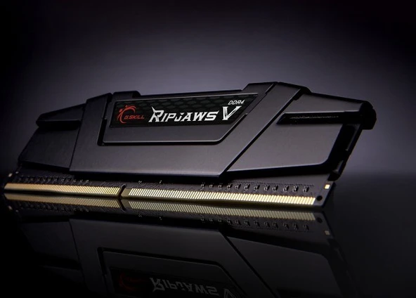 GSKILL RipjawsV 16GB (2X8) DDR4 3200Mhz CL16 DUAL 1.35V Siyah (F4-3200C16D-16GVKB) - 4