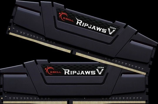 GSKILL RipjawsV 16GB (2X8) DDR4 3200Mhz CL16 DUAL 1.35V Siyah (F4-3200C16D-16GVKB) - 2