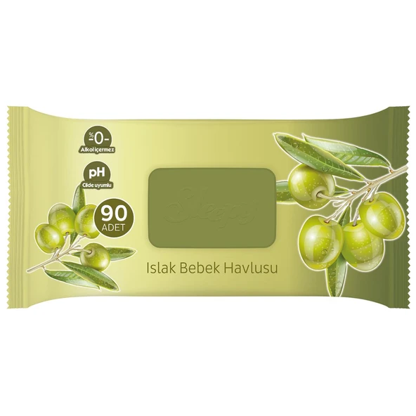 Sleepy Doğal Zeytinyağlı ve Pamuklu Islak Bebek Havlusu 24X90 (2160 Yaprak) - 3