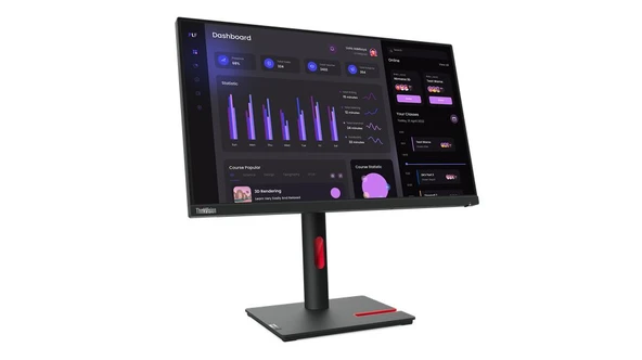 23.8 LENOVO T24i-30 63CFMATXTK IPS FHD 4MS 60HZ HDMI+DP+VGA VESA PİVOT - 2