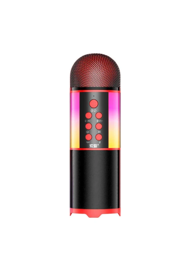 Mc12 Karaoke Mikrofon & Bluetooth Hoparlör - Ses Kaydı - Tiz / Bass / Ses / Yankı Ayarları