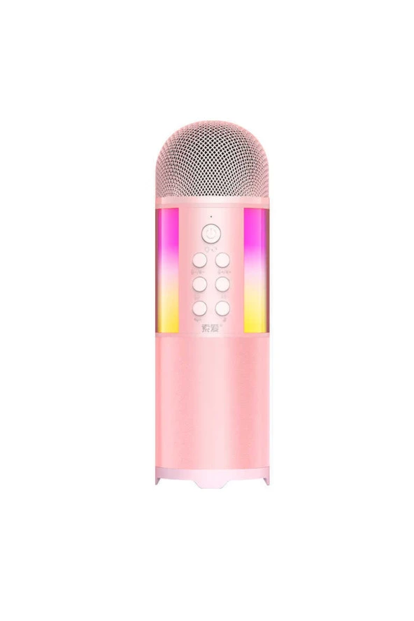 Mc12 Karaoke Mikrofon & Bluetooth Hoparlör - Ses Kaydı - Tiz / Bass / Ses / Yankı Ayarları