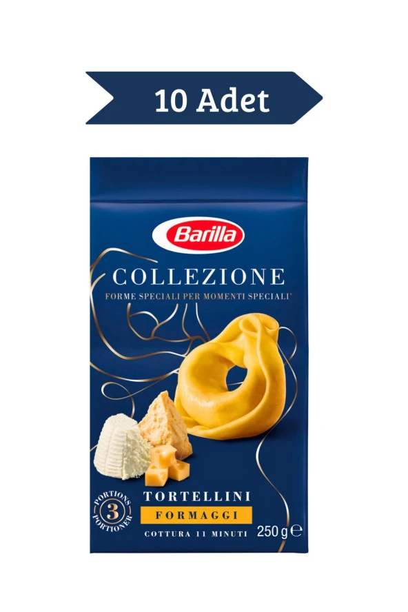 Barilla Tortellini Formaggi Makarna 250 gr 10 Adet