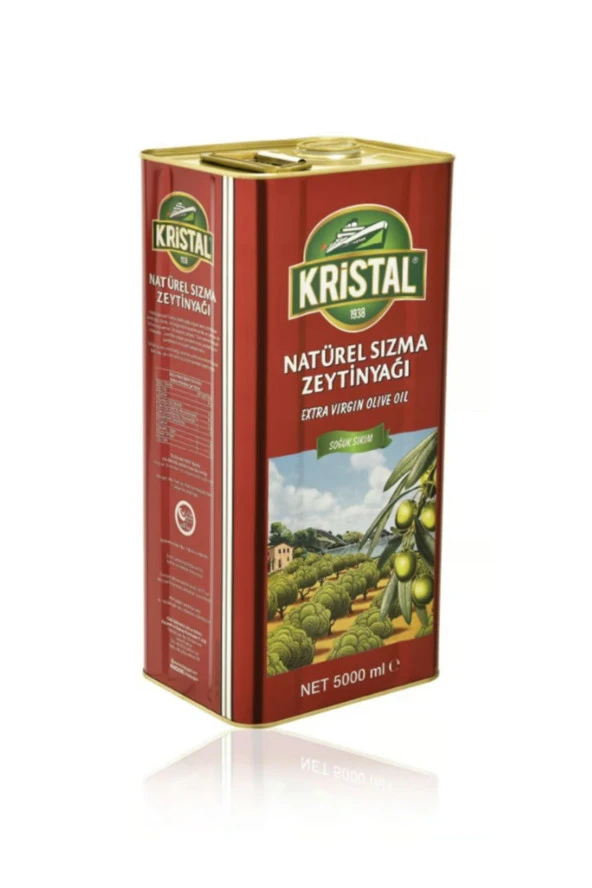 Kristal Natürel Sızma Zeytinyağı 5 L Teneke - 2