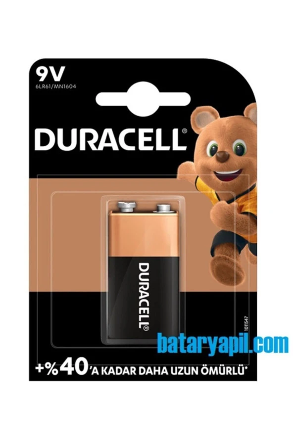 Duracell 9v Alkalin Pil