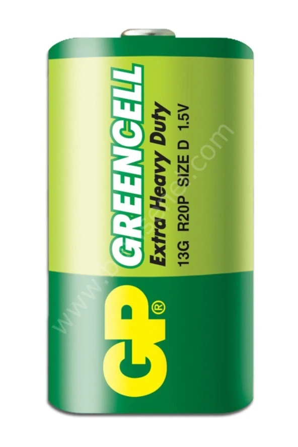 13g R20 Greencell D (büyük) Boy 2li Çinko Karbon Pil