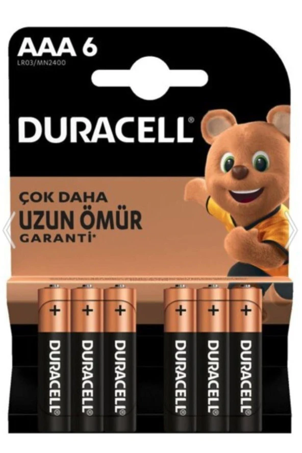 Duracell Aaa Ince Kalem Pıl 6 Lı