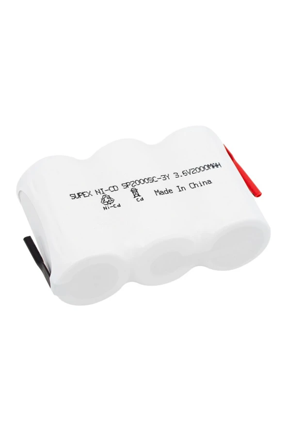 Mlvx Supex 3.6 Volt - 2000 Mah 3Lü Yanyana Süpürge Pili Mlv Blsm