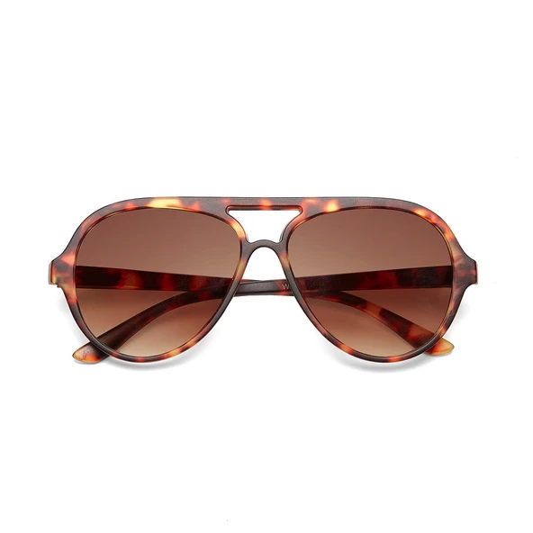 Okkia Alessio Unisex Güneş Gözlüğü Klasik Havana - Resim 3