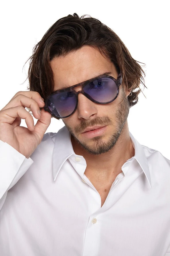 Okkia Alessio Unisex Güneş Gözlüğü Fjord Havana - Resim 6