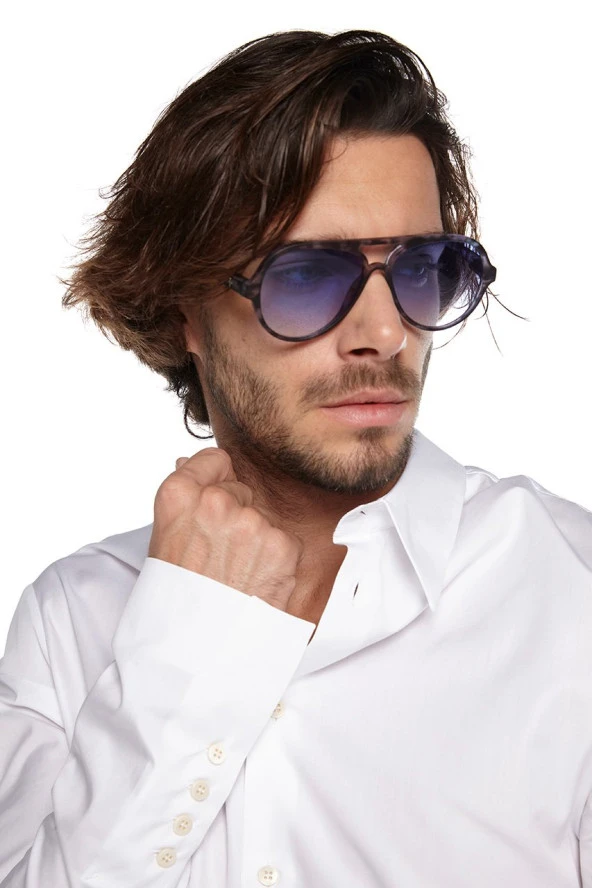 Okkia Alessio Unisex Güneş Gözlüğü Fjord Havana - Resim 7